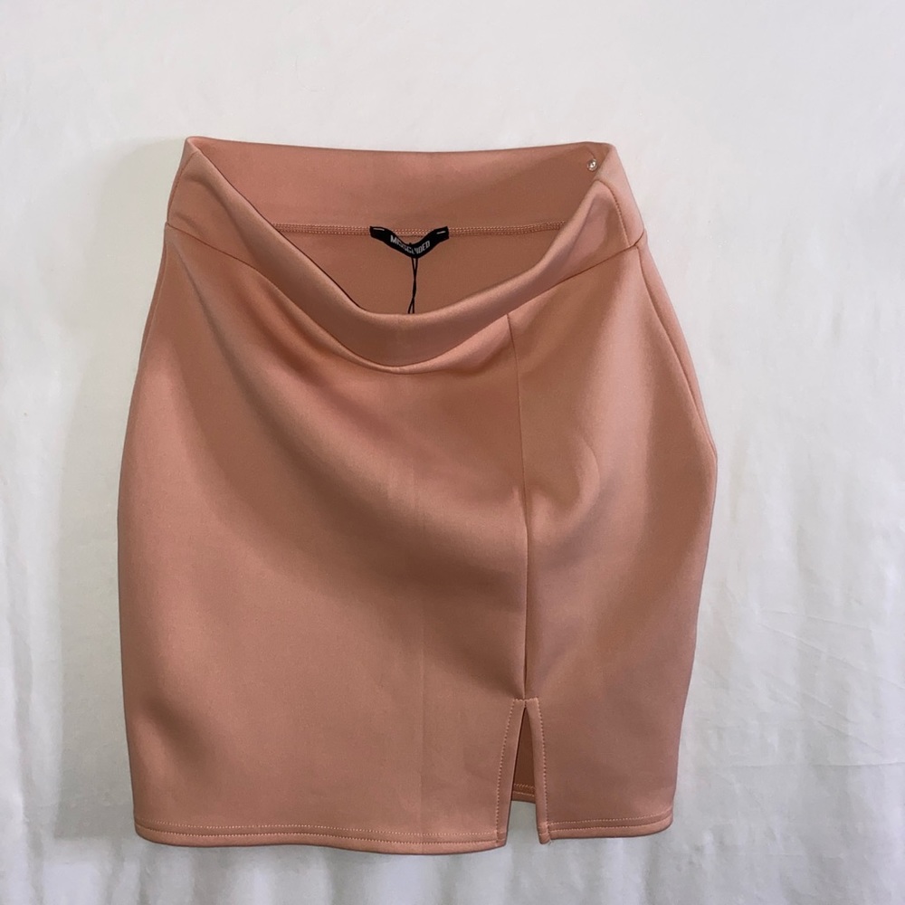 High waisted mini skirt.